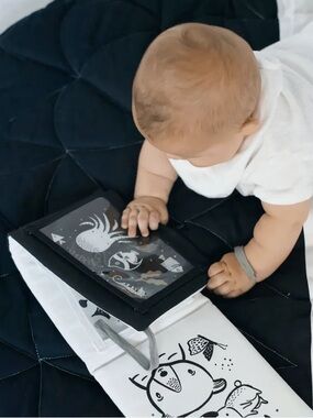 NWOT The Wee Gallery Tummy Time Gallery with Mirror